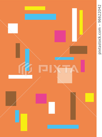 square abstract background material 96622042