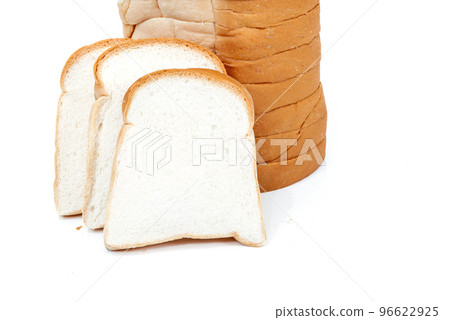 Sliced bread food on a white background 96622925