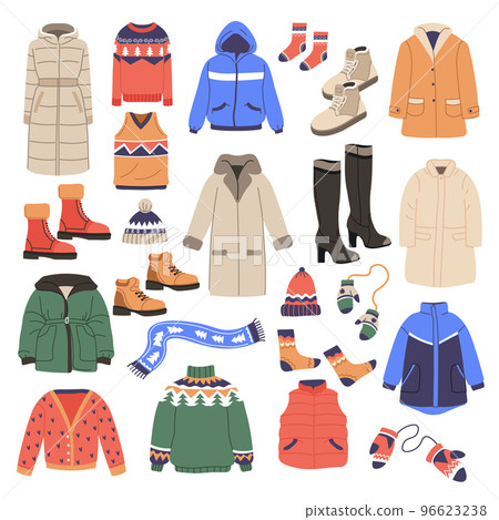 Winter clothing, clothing for cold winter season 96623238