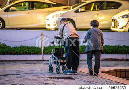 Yokohama cityscape in Japan: Aging society = in Yokohama city 96625683