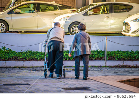Yokohama cityscape in Japan: Aging society = in Yokohama city 96625684