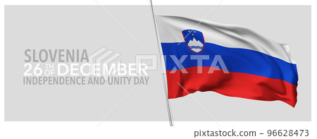 Slovenia happy independence day greeting card, banner with template text vector illustration Slovenia happy independence day greeting card, banner with template text vector illustration 96628473