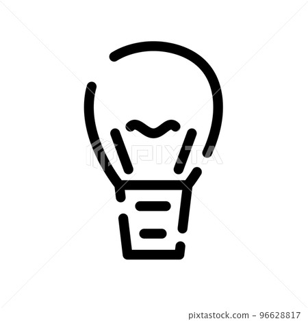 dotted line icon light bulb dotted line icon light bulb 96628817