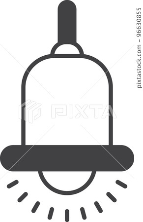 bell illustration in minimal style 96630855