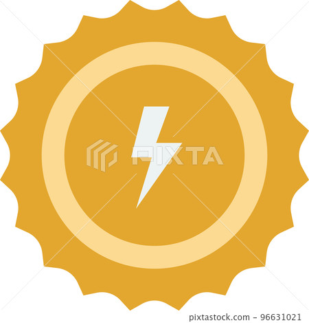 electric power illustration in minimal style 96631021