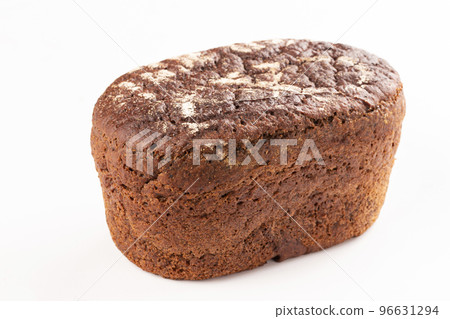 Fresh bread on a white background. Top view. Fresh bread on a white background. Top view. 96631294
