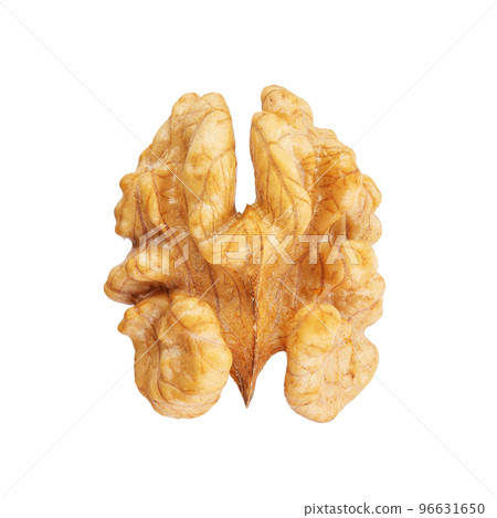 Walnut. Walnut kernel. Nut isolated on white isolated on white background. 96631650
