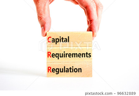 CRR capital requirements regulation symbol. Concept words CRR capital requirements regulation on wooden blocks on a white background. Business CRR capital requirements regulation concept. Copy space. CRR capital requirements regulation symbol. Concept words CRR capital requirements regulation on wooden blocks on a white background. Business CRR capital requirements regulation concept. Copy space. 96632889