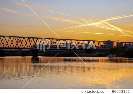 Sunset bridge Sunset bridge 96633591