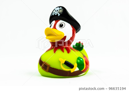 Pirate Colorful Red and Green Duck Floating Toy 96635194