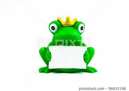Funny green frog with white card Duck Floating Toy Funny green frog with white card Duck Floating Toy 96635196