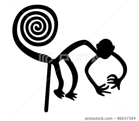Geoglyph of the Monkey from Nazca Geoglyph of the Monkey from Nazca 96637384