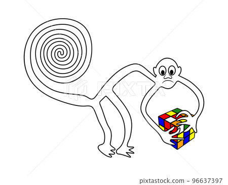 Geoglyph of the Monkey with puzzle 96637397