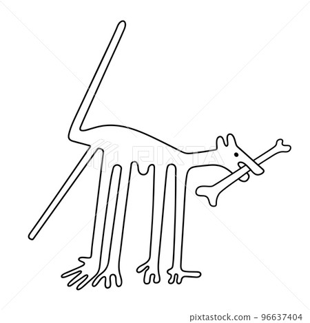 The dog with bone 96637404