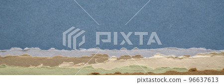 abstract landscape in earth pastel tones 96637613