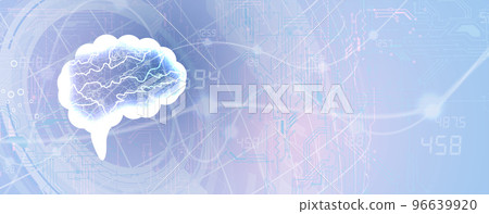 Conceptual technology illustration of artificial intelligence Conceptual technology illustration of artificial intelligence 96639920