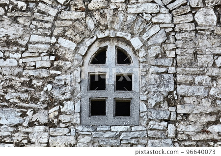 Window Old Stone Wall Window Old Stone Wall 96640073