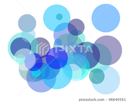 Abstract blue circles overlay with transparent PNG background 96640561