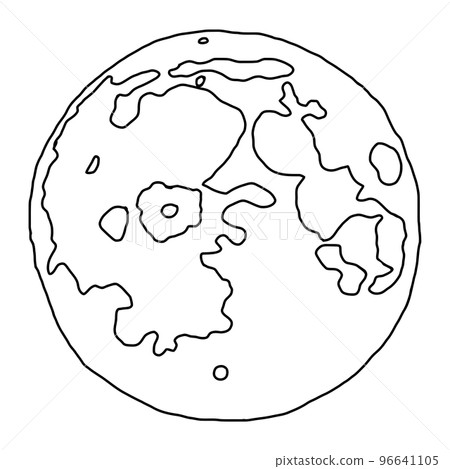 full moon line art transparent PNG full moon line art transparent PNG 96641105