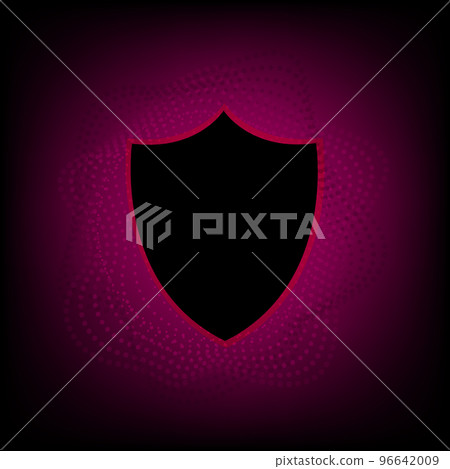 red network light code of circle with code abstract technology background 96642009