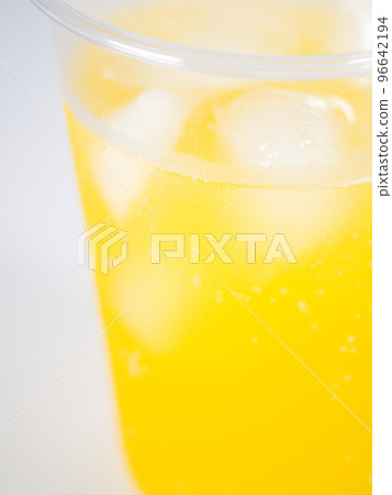 Carbonated orange juice plastic cup Carbonated orange juice plastic cup 96642194