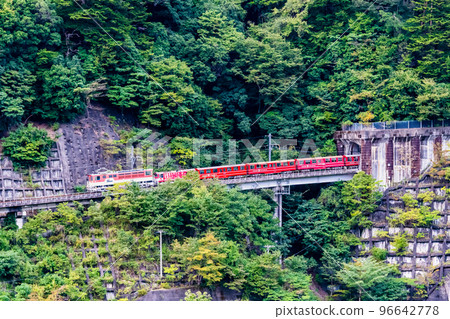 Shizuoka Prefecture Oigawa Railway Ikawa Line - Stock Photo