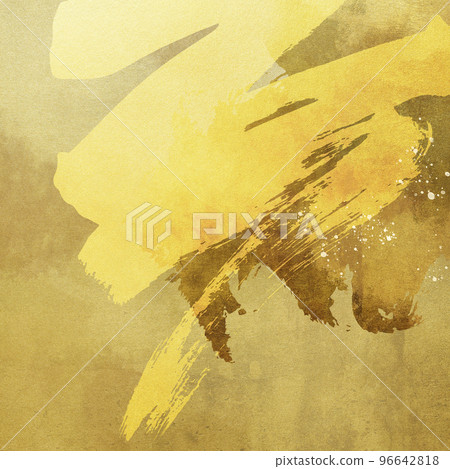 金色和筆觸背景材料 96642818