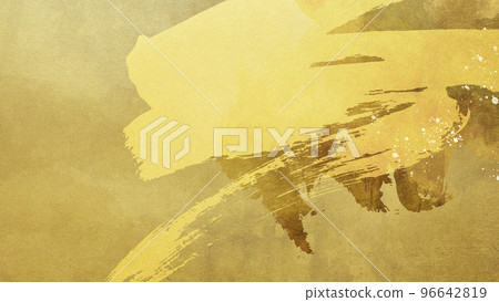 金色和筆觸背景材料 96642819