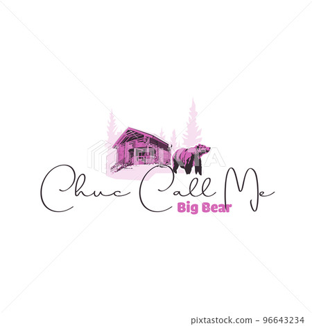 Illustration Vector Graphic of House in winter season logo Illustration Vector Graphic of House in winter season logo 96643234