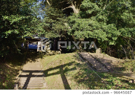 下飛神社鳥居的影子 下飛神社鳥居的影子 96645087