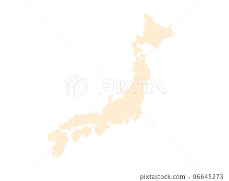 Fashionable map of Japan natural beige 96645273