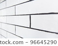 Scandinavian white tiles and joints. Kitchen DIY. 96645290