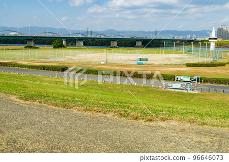 Yodogawa Stadium in Kasenshiki Park in Hirakata City, Osaka Prefecture Yodogawa Stadium in Kasenshiki Park in Hirakata City, Osaka Prefecture 96646073