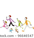 Family run message illustration sideways 96646547