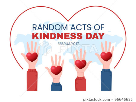 Random Acts of Kindness on February 17th Various Small Actions to Give Happiness in Flat Cartoon Hand Drawn Template Illustration Random Acts of Kindness on February 17th Various Small Actions to Give Happiness in Flat Cartoon Hand Drawn Template Illustration 96646655
