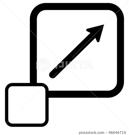 Scalability icon on white background. Scalable system sign. Flat style. 96646718