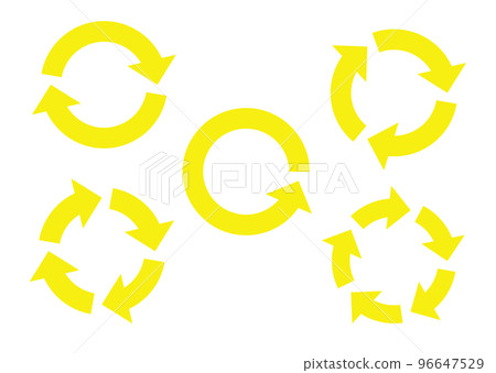 cycle arrow (yellow) 96647529