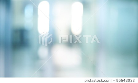 blurry image of glass sliding doors in a private home . 96648058