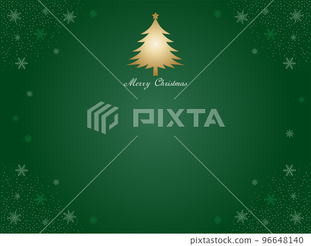 Christmas background template Christmas tree and snowflakes 96648140