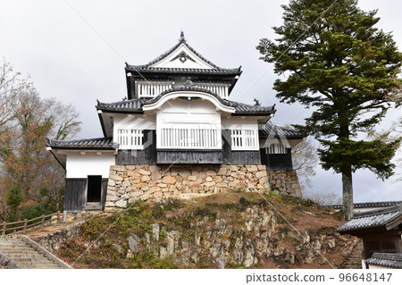 Bitchu Matsuyama Castle in the wind that tells the wind of late autumn 96648147