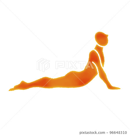 yoga pose person illustration cobra pose yoga pose person illustration cobra pose 96648310