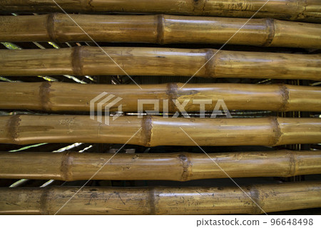 Varnish bamboo fence abstract background texture Varnish bamboo fence abstract background texture 96648498