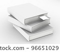 template empty book mockup , 3D rendering 96651029