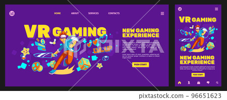 VR gaming, virtual reality for entertainment 96651623