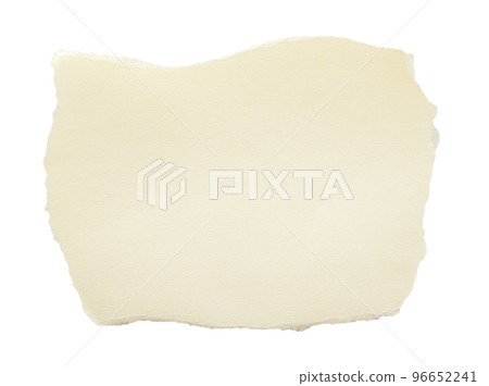 Blank brown torn note paper isolated on white background 96652241