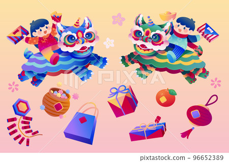 Cute CNY element set 96652389