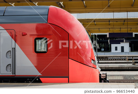 modern train  on the platform 96653440