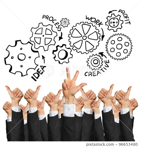 Business and teamwork concept 96653480