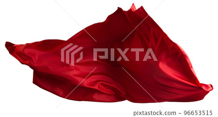 Red cloth flutters 96653515