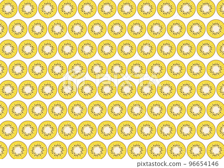 "Cross section of kiwi fruit" yellow background image "Cross section of kiwi fruit" yellow background image 96654146